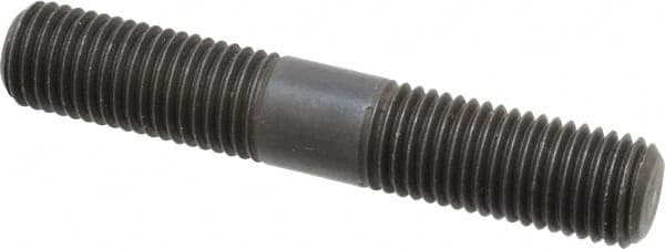 Jergens - M16x2.0 95mm OAL Equal Double Threaded Stud - Alloy Steel, Black Oxide Finish, 36mm Equal Thread Length, Metric - Americas Industrial Supply