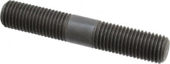 Jergens - M16x2.0 95mm OAL Equal Double Threaded Stud - Alloy Steel, Black Oxide Finish, 36mm Equal Thread Length, Metric - Americas Industrial Supply