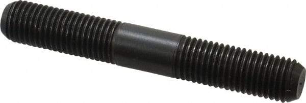 Jergens - M16x2.0 110mm OAL Equal Double Threaded Stud - Alloy Steel, Black Oxide Finish, 44mm Equal Thread Length, Metric - Americas Industrial Supply
