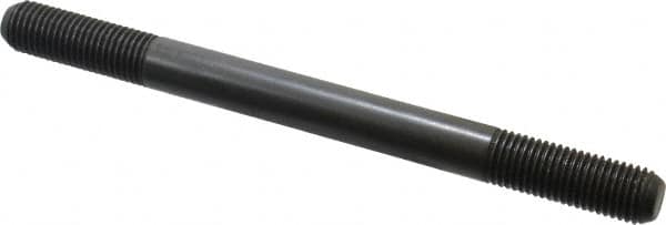 Jergens - M16x2.0 200mm OAL Equal Double Threaded Stud - Alloy Steel, Black Oxide Finish, 47mm Equal Thread Length, Metric - Americas Industrial Supply