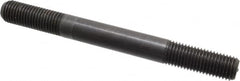 Jergens - M20x2.5 200mm OAL Equal Double Threaded Stud - Alloy Steel, Black Oxide Finish, 55mm Equal Thread Length, Metric - Americas Industrial Supply