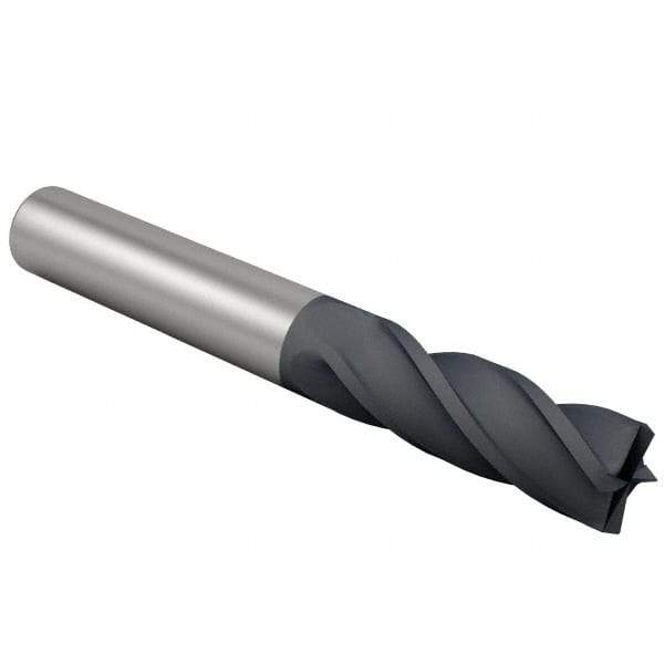 OSG - 1/2", 1" LOC, 1/2" Shank Diam, 3" OAL, 4 Flute, Solid Carbide Square End Mill - Single End, Diamond Finish, Spiral Flute, 30° Helix, Centercutting, Right Hand Cut, Right Hand Flute, Series 7040 - Americas Industrial Supply