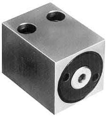 Jergens - 1.22" Effective Piston Area, 5/8" Operation Stroke Length, 0.77 Cu In Operating Volume, Single-Acting Block Clamp Cylinder - 5,000 psi, 6,100 Lb Max Output Force - Americas Industrial Supply