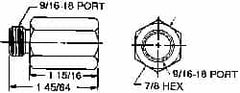 Jergens - Clamp Power Booster Accessories; Product Type: Flow Limit Valve ; Product Length (Inch): 1-45/64 ; Product Width/Diameter (Inch): 7/8 ; Product Compatibility: Jergens 60685 Swing Clamps - Exact Industrial Supply