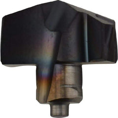 Iscar - Series ICP-2M, 1/2" Diam Grade IC908 140° Replaceable Drill Tip - Carbide, TiAlN Finish, 12 Seat Size, Through Coolant - Americas Industrial Supply