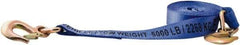 Erickson Manufacturing - 20' Long x 2" Wide, 10,000 Lb Basket Capacity, Polyester & Steel Web Sling - Blue - Americas Industrial Supply