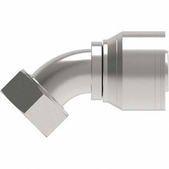 Eaton - Hydraulic Hose Fittings & Couplings Type: Female ORS Swivel 45 Elbow Hose Diameter: 11/16 (Inch) - Americas Industrial Supply