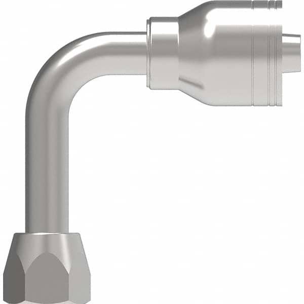 Eaton - Hydraulic Hose Fittings & Couplings Type: Female JIC Swivel, 90 Degree Elbow, Long Drop Hose Diameter: 1-1/16 (Inch) - Americas Industrial Supply
