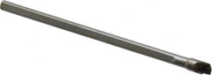 Hertel - 0.26" Min Bore Diam, 4" OAL, 3/16" Shank Diam, HBBG Indexable Boring Bar - 3/4" Max Bore Depth, WPGT Insert, Screw Holding Method - Americas Industrial Supply