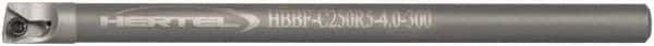 Hertel - 0.3" Min Bore Diam, 4" OAL, 1/4" Shank Diam, HBBF Indexable Boring Bar - 2-1/2" Max Bore Depth, TD.. Insert, Screw Holding Method - Americas Industrial Supply