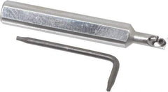 Hertel - 0.208" Min Bore Diam, 2-1/2" OAL, 3/8" Shank Diam, HBBC Indexable Boring Bar - 1/2" Max Bore Depth, CD.. Insert, Screw Holding Method - Americas Industrial Supply