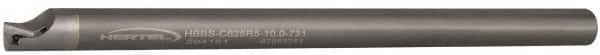 Hertel - 0.731" Min Bore Diam, 10" OAL, 5/8" Shank Diam, HBBS Indexable Boring Bar - 8" Max Bore Depth, TD.., TP.. Insert, Screw Holding Method - Americas Industrial Supply