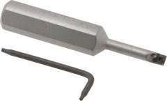 Hertel - 0.208" Min Bore Diam, 2-3/4" OAL, 1/2" Shank Diam, HBBC Indexable Boring Bar - 1" Max Bore Depth, CD.. Insert, Screw Holding Method - Americas Industrial Supply