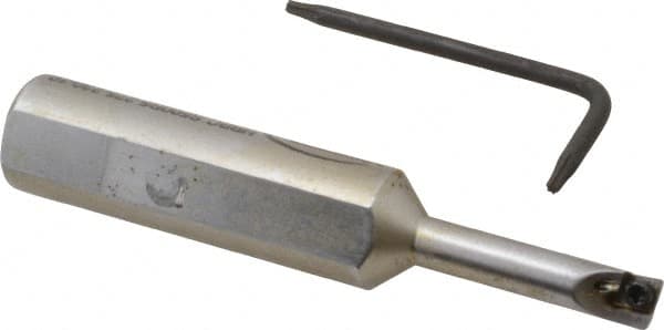 Hertel - 0.23" Min Bore Diam, 2-3/4" OAL, 1/2" Shank Diam, HBBC Indexable Boring Bar - 1" Max Bore Depth, CD.. Insert, Screw Holding Method - Americas Industrial Supply