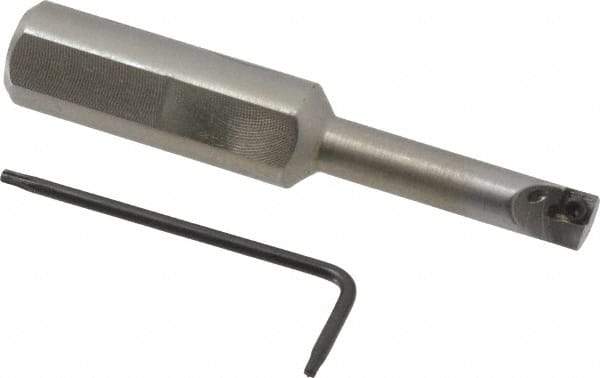 Hertel - 0.285" Min Bore Diam, 2-3/4" OAL, 1/2" Shank Diam, HBBC Indexable Boring Bar - 1-1/4" Max Bore Depth, CD.. Insert, Screw Holding Method - Americas Industrial Supply