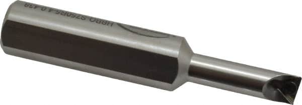 Hertel - 0.438" Min Bore Diam, 4" OAL, 3/4" Shank Diam, HBBQ Indexable Boring Bar - 1-1/2" Max Bore Depth, TPC.. Insert, Screw Holding Method - Americas Industrial Supply