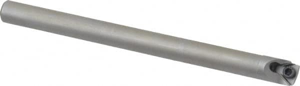 Hertel - 0.438" Min Bore Diam, 5" OAL, 3/8" Shank Diam, HBBQ Indexable Boring Bar - 1-1/2" Max Bore Depth, TPC.. Insert, Screw Holding Method - Americas Industrial Supply