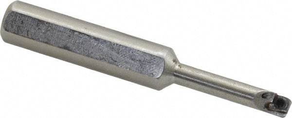 Hertel - 0.208" Min Bore Diam, 2-1/2" OAL, 3/8" Shank Diam, HBBC Indexable Boring Bar - 1" Max Bore Depth, CD.. Insert, Screw Holding Method - Americas Industrial Supply