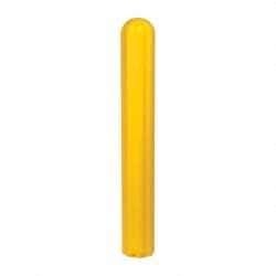 Eagle - 7-7/8" Wide x 7-7/8" Deep x 56" High, 6" Bumper Post Sleeve - Yellow, High Density Polyethylene, 8 Lb, Ribbed Surface - Americas Industrial Supply