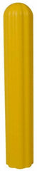 Eagle - 10" Deep x 57" High, 8" Bumper Post Sleeve - Yellow, High Density Polyethylene, 9 Lb, Ribbed Surface - Americas Industrial Supply
