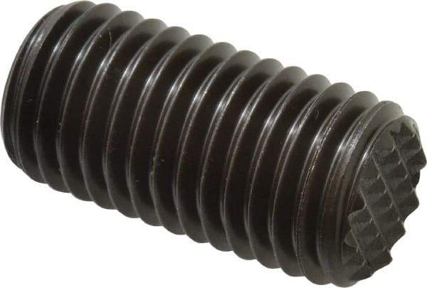 Fairlane - Serrated Tooth, 3/4-10, 5/16" Internal Hex, 1-1/2" Thread Length, Black Oxide Finish, Fully Threaded, Adjustable Positioning Gripper - Fine Tooth Grade - Americas Industrial Supply