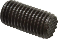 Fairlane - Serrated Tooth, 3/4-10, 5/16" Internal Hex, 1-1/2" Thread Length, Black Oxide Finish, Fully Threaded, Adjustable Positioning Gripper - Fine Tooth Grade - Americas Industrial Supply