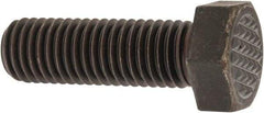 Fairlane - Serrated Tooth, 5/8-11, 2" Shank Length, 1-1/2" Thread Length, Black Oxide Finish, Hex Head, Adjustable Positioning Gripper - 3/4" Pad Diam, 15/16" Hex, 7/16" Head Height, Fine Tooth Grade - Americas Industrial Supply