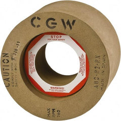 Camel Grinding Wheels - 6" Wide x 12" Diam, Type 1 Feed Wheel - 5" Hole Size, 80 Grit, Hardness R, 7" Diam x 1/2 Deep Recess, 7-1/2" Diam x 1-1/2" Opposite Size Recess - Americas Industrial Supply