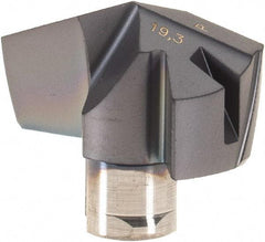 Iscar - Series ICP, 19.3mm Diam Grade IC908 140° Replaceable Drill Tip - Carbide, TiAlN Finish, 19 Seat Size - Americas Industrial Supply