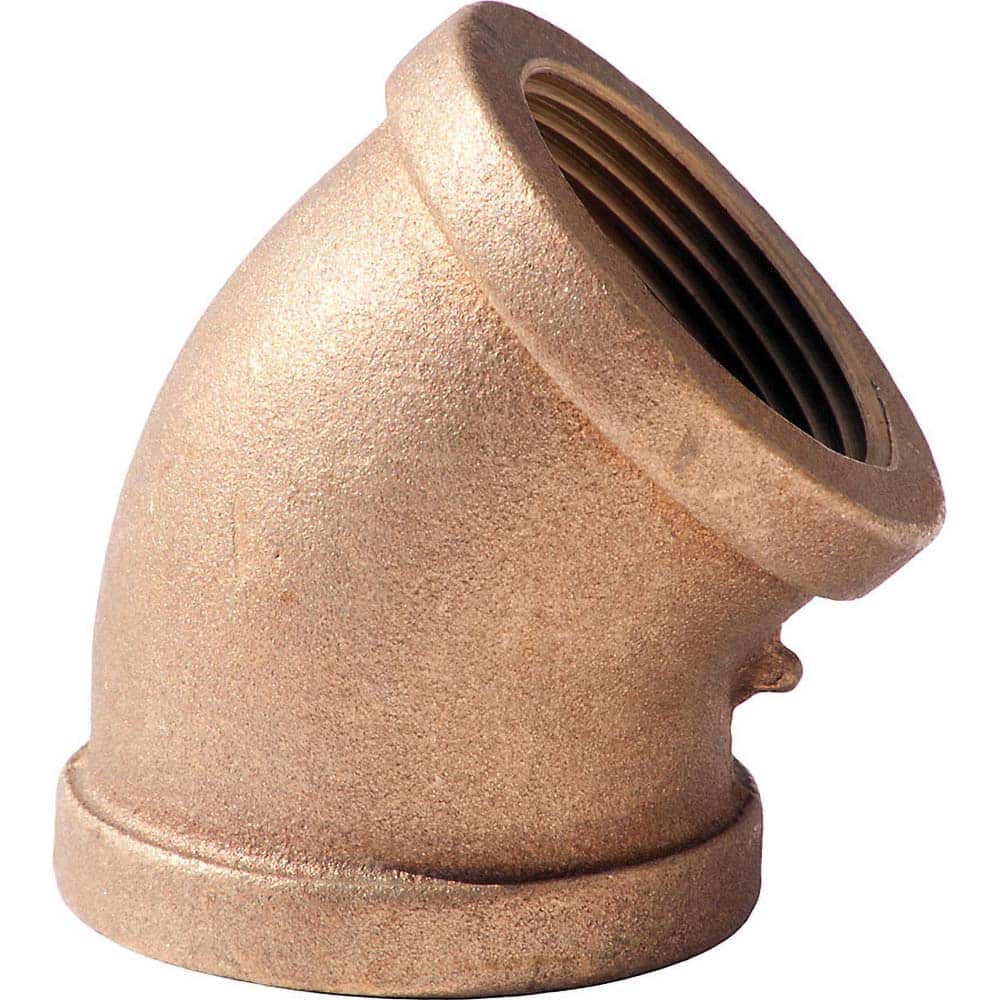 Merit Brass - Brass & Chrome Pipe Fittings Type: 45 Degree Elbow Fitting Size: 1-1/4 - Americas Industrial Supply