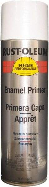 Rust-Oleum - 15 oz White Aerosol Primer - 14 Sq Ft Coverage, Interior/Exterior - Americas Industrial Supply