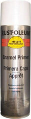 Rust-Oleum - 15 oz White Aerosol Primer - 14 Sq Ft Coverage, Interior/Exterior - Americas Industrial Supply