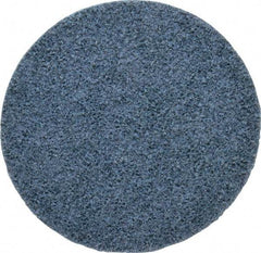3M - 5" Coarse Grade Ceramic Deburring Disc - Quick Change Connection, Blue, 12,000 Max RPM - Americas Industrial Supply