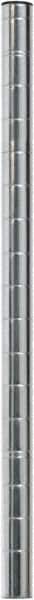 Eagle MHC - 1" Wide, 18 High, Open Shelving Accessory/Component - Zinc, Zinc Finish, 1" Deep, Use with Eagle MHC Shelving - Americas Industrial Supply