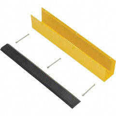 Vestil - 4-7/8" Long, Rubber Rack Guard - Yellow/Black - Americas Industrial Supply