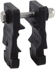 ZSI - 3/4" Pipe, Cushion Clamp - Black, 200 Lb Capacity, Glass Filled Nylon 6 - Americas Industrial Supply