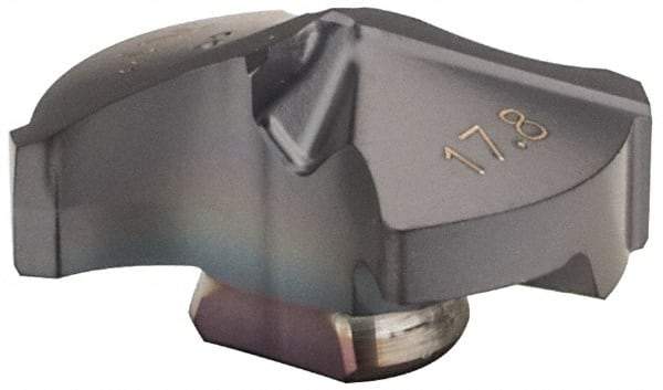 Iscar - Series IDI-SG, 17.81mm Diam Grade IC908 140° Replaceable Drill Tip - Carbide, TiAlN Finish, 17 Seat Size - Americas Industrial Supply