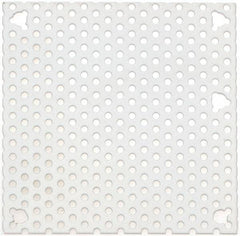 Cooper B-Line - 4-1/4" OAW x 4-1/4" OAH Powder Coat Finish Electrical Enclosure Perforated Panel - 6" x 6" Box, 16 Gauge Steel, Use with 664-1 - Americas Industrial Supply