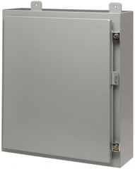 Cooper B-Line - Steel Standard Enclosure Hinge Flat Cover - NEMA 12, 13, 24" Wide x 24" High x 12" Deep - Americas Industrial Supply