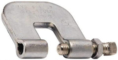 Cooper B-Line - 3/4" Max Flange Thickness, 3/8" Rod Steel C-Clamp with Locknut - 300 Lb Capacity, ASTM A1011 Carbon Steel - Americas Industrial Supply