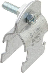 Cooper B-Line - 3/4" Pipe, 16 Gauge, Grade ASTM A1011," Pipe or Conduit Clamp - Zinc Plated, 400 Lb Capacity, All Conduit - Americas Industrial Supply