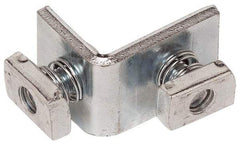 Cooper B-Line - Zinc Plated Carbon Steel 90° Preassembled Strut Fitting - 1/2" Bolt, 2 Holes, Used with Cooper B Line Channel & Strut (All Sizes Except B62 & B72) - Americas Industrial Supply