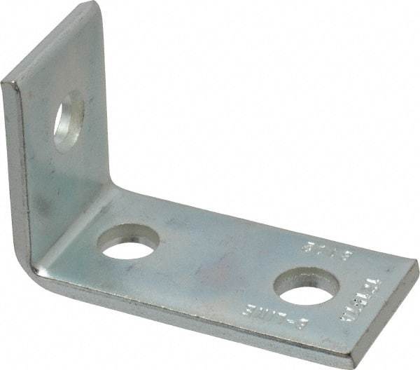 Cooper B-Line - Zinc Plated Carbon Steel 90° Strut Fitting - 1/2" Bolt, 3 Holes, Used with Cooper B Line Channel & Strut (All Sizes Except B62 & B72) - Americas Industrial Supply