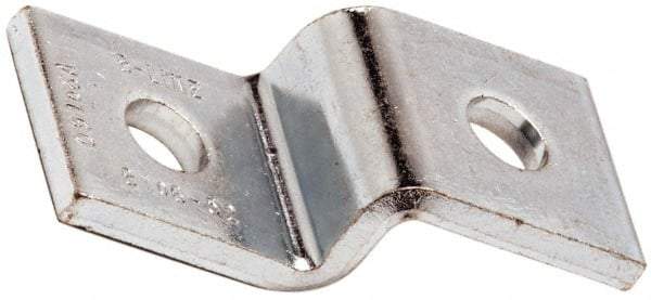 Cooper B-Line - Zinc Plated Carbon Steel Z Strut Fitting - 1/2" Bolt, 2 Holes, Used with Cooper B Line Channel & Strut (All Sizes Except B62 & B72) - Americas Industrial Supply