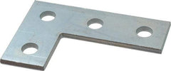 Cooper B-Line - Zinc Plated Carbon Steel Flat Corner Strut Fitting - 1/2" Bolt, 4 Holes, Used with Cooper B Line Channel & Strut (All Sizes Except B62 & B72) - Americas Industrial Supply