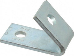 Cooper B-Line - Zinc Plated Carbon Steel 45° Closed Angle Strut Fitting - 1/2" Bolt, 2 Holes, Used with Cooper B Line Channel & Strut (All Sizes Except B62 & B72) - Americas Industrial Supply