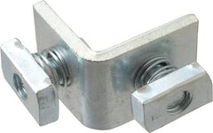 Cooper B-Line - Zinc Plated Carbon Steel 90° Preassembled Corner Strut Fitting - 1/2" Bolt, 2 Holes, Used with Cooper B Line Channel & Strut (All Sizes Except B62 & B72) - Americas Industrial Supply