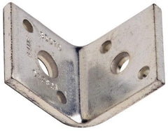 Cooper B-Line - 1/2 or 3/8" Rod, Zinc Plated Carbon Steel Reversible Angle Clip Reversible Angle Strut Clip - 500 Lb Capacity, 2 Holes, Used with Rod To Beam Or Wall Bracket - Americas Industrial Supply