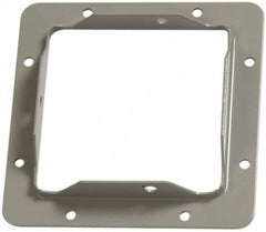 Cooper B-Line - 4 Inch Wide x 4 Inch High, Rectangular Raceway Flange - Gray, For Use with Lay In Wireways, Type 1 Screw Cover Wireway - Americas Industrial Supply