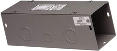 Cooper B-Line - 6" High x 152mm Wide x 60" Long, Screw Mount Solid Wall Wire Duct - Gray, 19 (Bottom) & 19 (Top) Knockouts, Screw Cover, Steel - Americas Industrial Supply